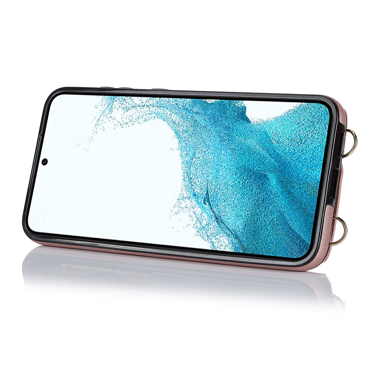 For Samsung Galaxy S22 5G Zipper Wallet Phone Cover Rotary Ring Kickstand PU Leather Coated TPU Case For Samsung Galaxy S22 5G Zipper Wallet Phone Cover Rotary Ring Kickstand PU Leather Coated TPU Case